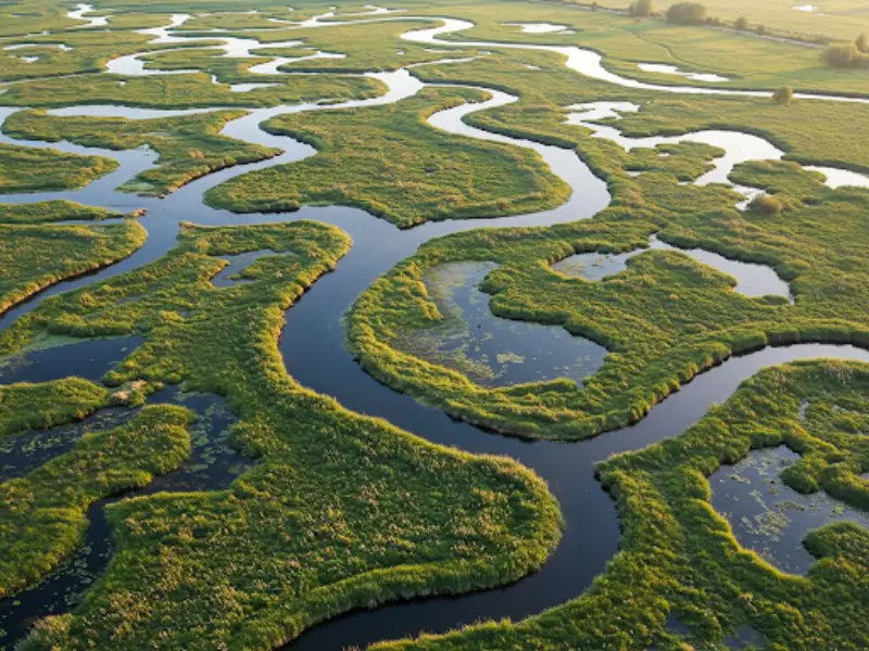ríos, arroyos y humedales